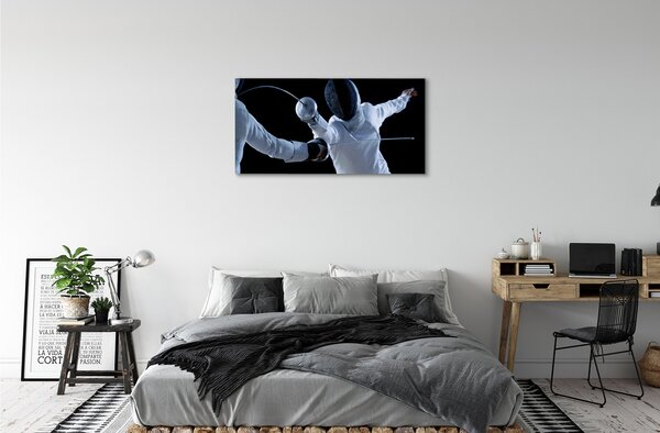 Tablouri canvas Oamenii în haine albe