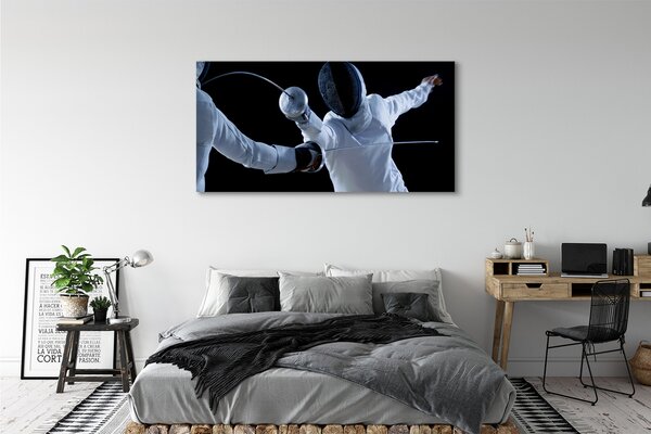 Tablouri canvas Oamenii în haine albe