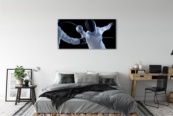 Tablouri canvas Oamenii în haine albe