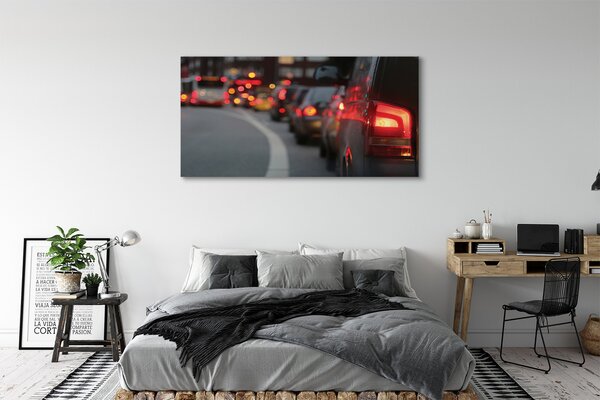 Tablouri canvas Automobile lumini de stradă plută oraș