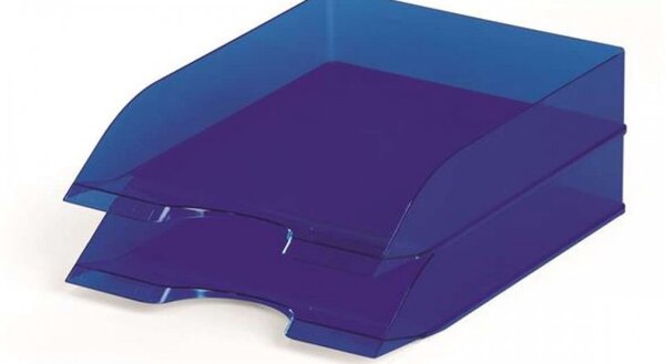 DURABLE Tavă de arhivare, plastic, DURABLE, Basic, albastru translucid