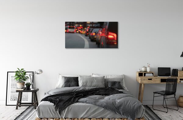 Tablouri canvas Automobile lumini de stradă plută oraș