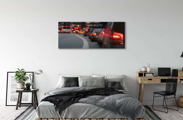 Tablouri canvas Automobile lumini de stradă plută oraș
