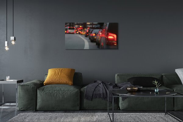 Tablouri canvas Automobile lumini de stradă plută oraș