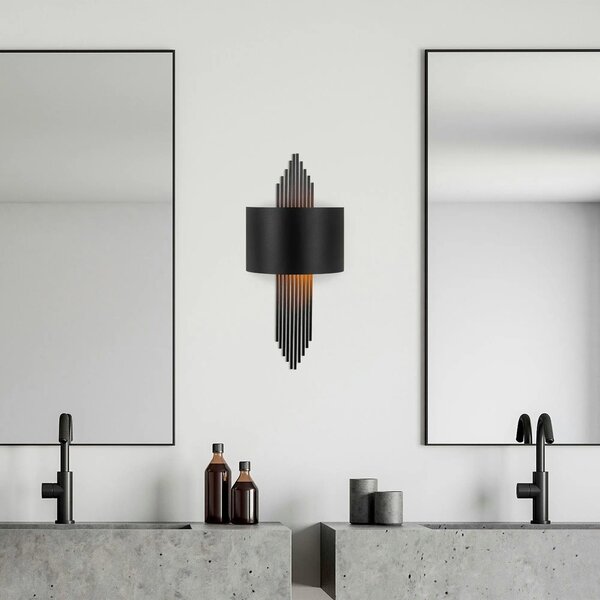 Aplica 620 - A, negru, metal, 75x10x22 cm