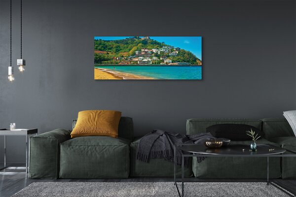 Tablouri canvas Spania oraș de munte plajă