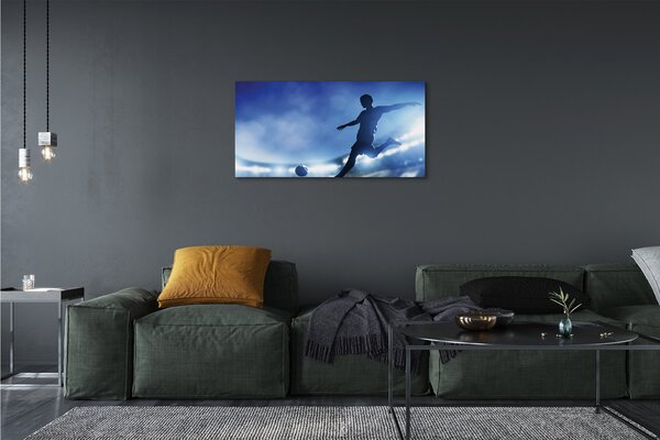 Tablouri canvas Omul de lumină albastră