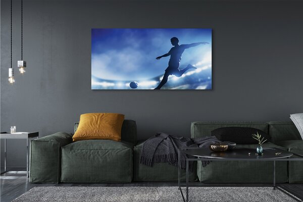 Tablouri canvas Omul de lumină albastră