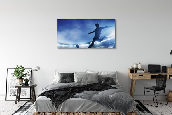 Tablouri canvas Omul de lumină albastră