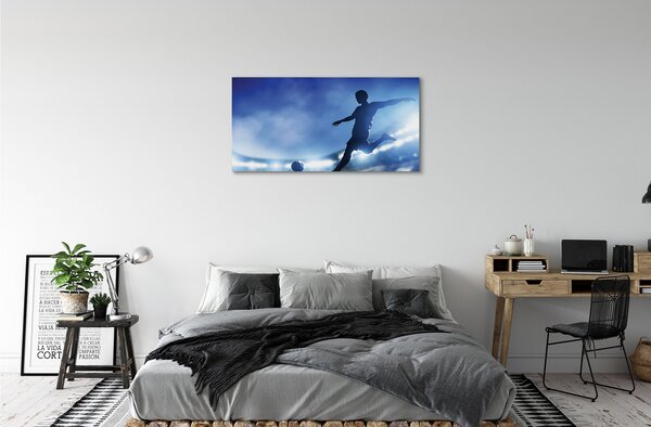 Tablouri canvas Omul de lumină albastră