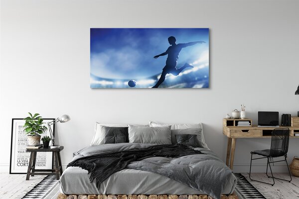 Tablouri canvas Omul de lumină albastră