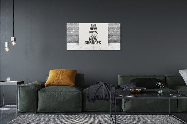Tablouri canvas inscripție cărămidă