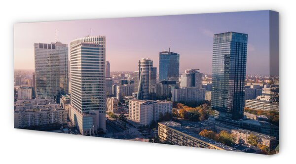 Tablouri canvas panorama Varșovia zgârie-nori