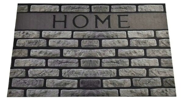 Covor HOME, 40x60 cm, forma dreptunghiulara, PVC, gri