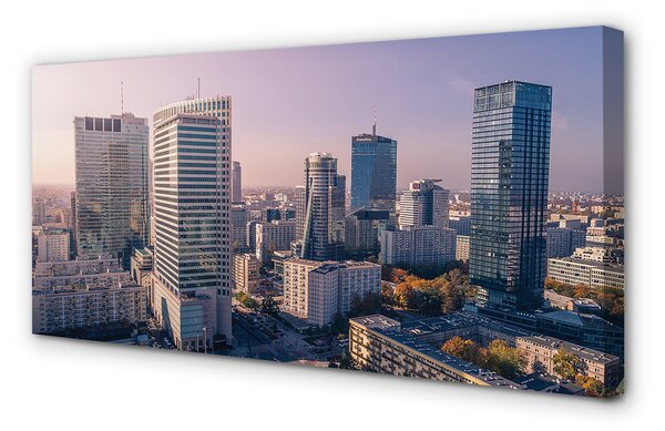Tablouri canvas panorama Varșovia zgârie-nori