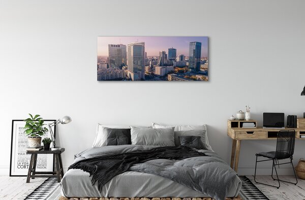 Tablouri canvas panorama Varșovia zgârie-nori