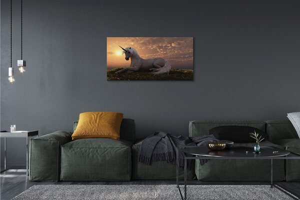 Tablouri canvas apus de soare de munte Unicorn