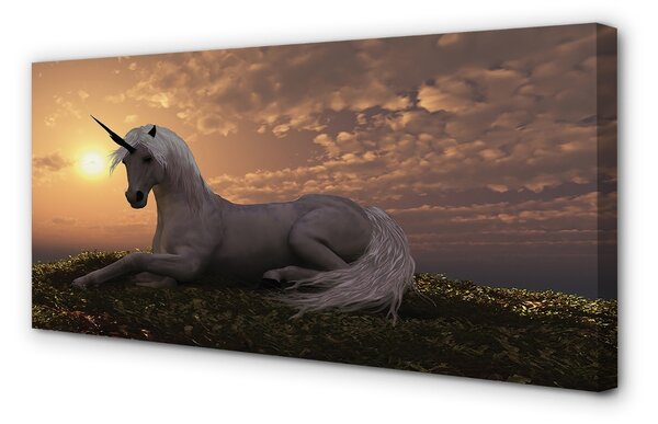 Tablouri canvas apus de soare de munte Unicorn