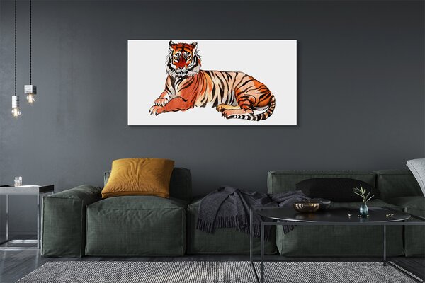 Tablouri canvas tigru pictat