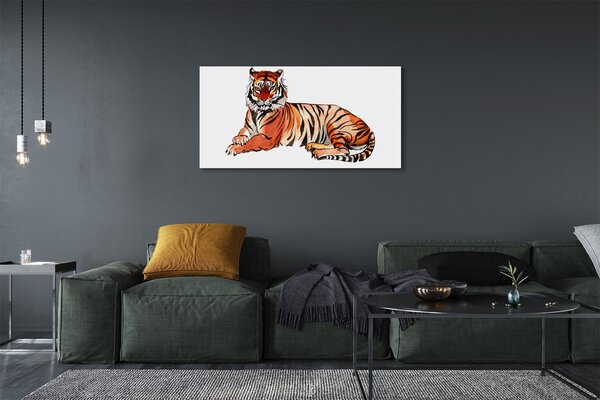 Tablouri canvas tigru pictat