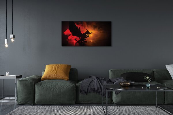 Tablouri canvas nori dragon negru