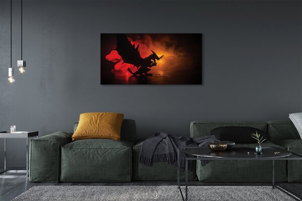 Tablouri canvas nori dragon negru