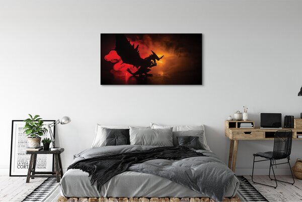 Tablouri canvas nori dragon negru