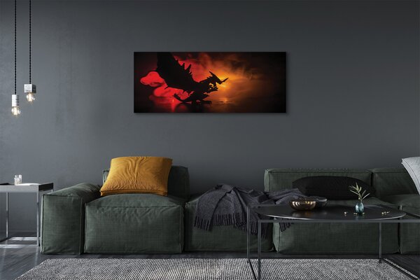 Tablouri canvas nori dragon negru