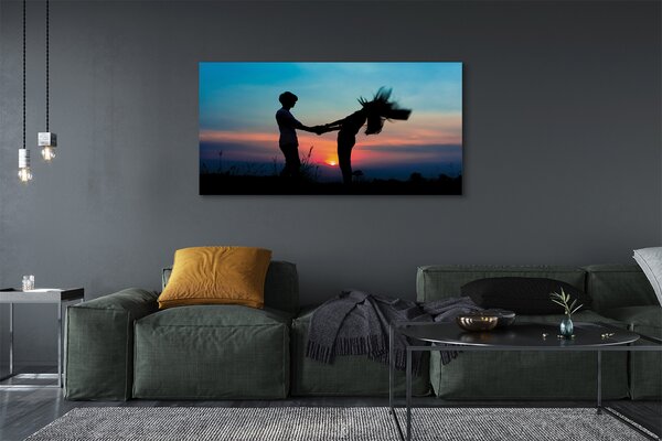 Tablouri canvas Oamenii cer vest