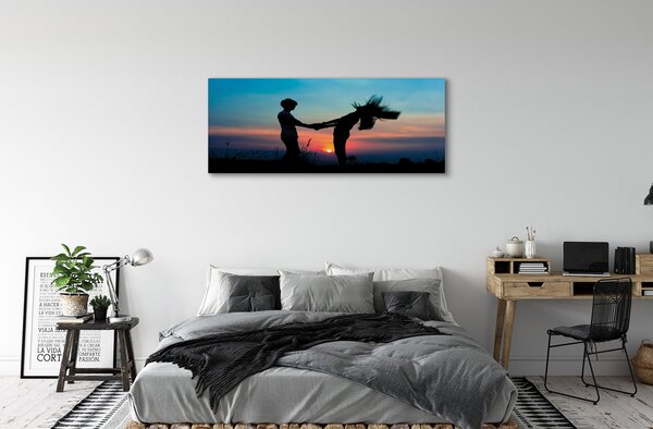 Tablouri canvas Oamenii cer vest