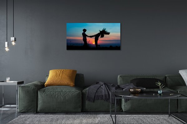 Tablouri canvas Oamenii cer vest