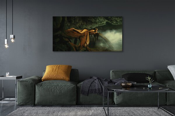 Tablouri canvas nori de copac Femeie