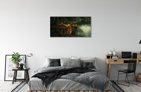 Tablouri canvas nori de copac Femeie