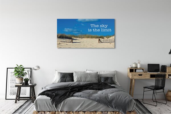 Tablouri canvas șir cerul Beach