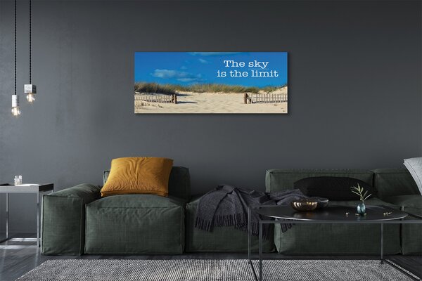 Tablouri canvas șir cerul Beach