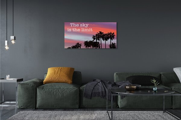 Tablouri canvas Palm apus de soare