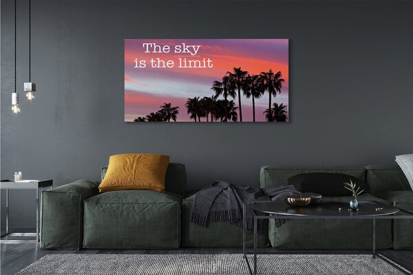 Tablouri canvas Palm apus de soare