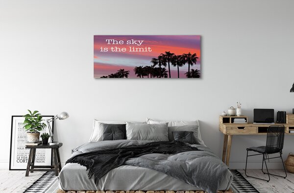 Tablouri canvas Palm apus de soare