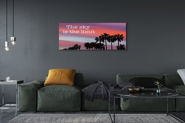 Tablouri canvas Palm apus de soare