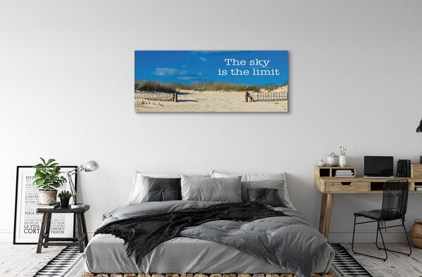 Tablouri canvas șir cerul Beach