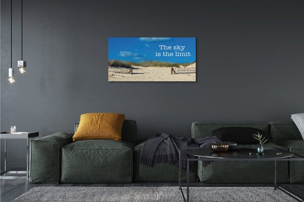 Tablouri canvas șir cerul Beach