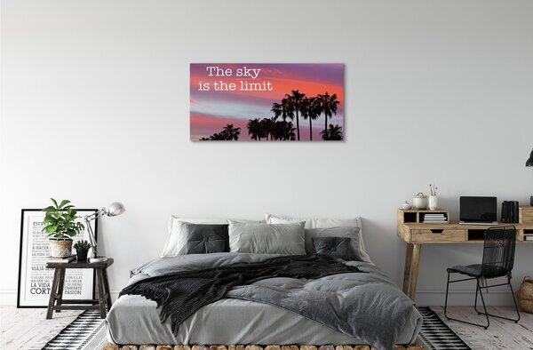 Tablouri canvas Palm apus de soare