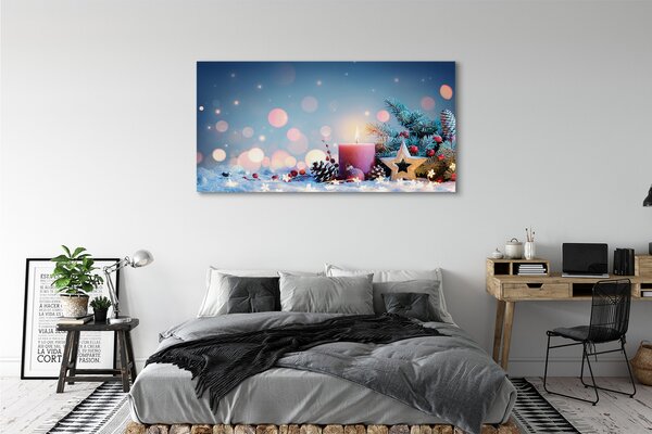 Tablouri canvas Sfânta lumânare de zăpadă