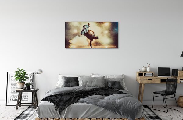 Tablouri canvas dans fum Barbat