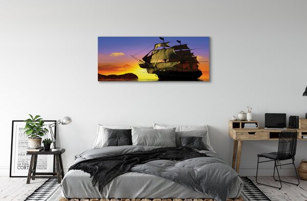 Tablouri canvas Sky navă de mare