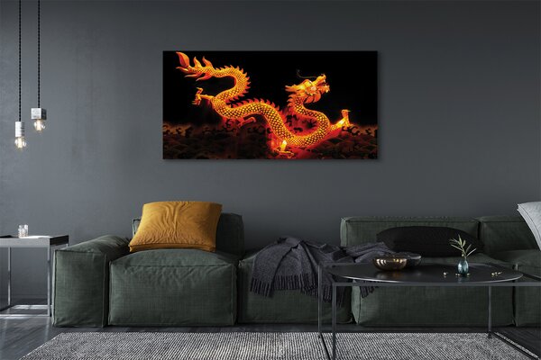 Tablouri canvas dragon de aur