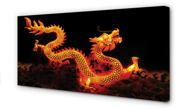 Tablouri canvas dragon de aur