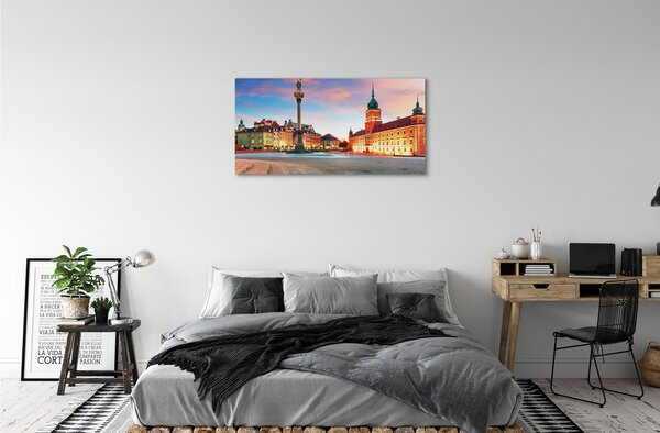 Tablouri canvas Sunrise Varșovia oraș vechi