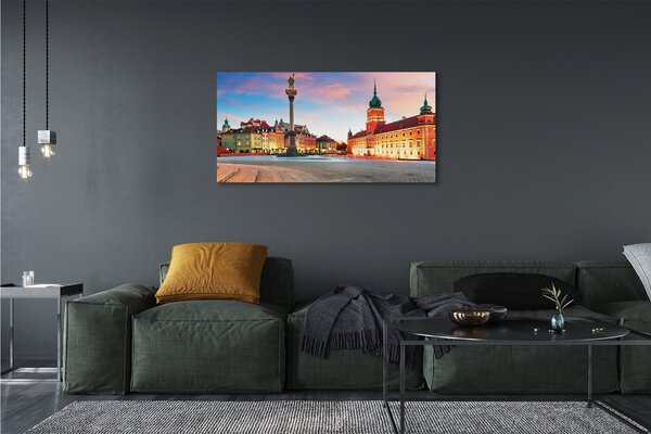 Tablouri canvas Sunrise Varșovia oraș vechi