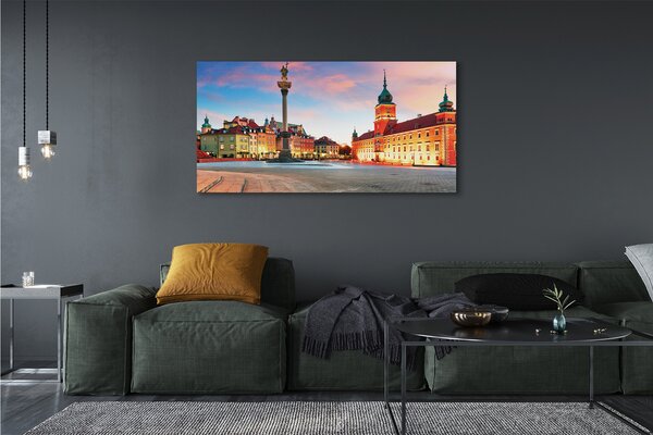 Tablouri canvas Sunrise Varșovia oraș vechi